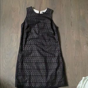 Oasis black and white bubble dress